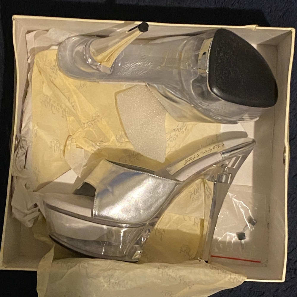 Hollywood clear heels”New”
